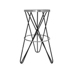 Tabouret de bar Meridian Furniture, Mercury en fer noir
