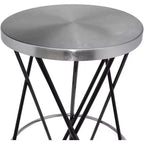 Tabouret de bar Meridian Furniture, Mercury en fer noir