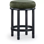 Meridian Furniture,Monette Green Velvet Counter Stool