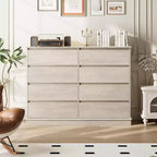 Commode de chambre avec 8 tiroirs, unité de rangement en bois pour placard, salon