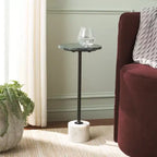 Table d'appoint ronde Karik - ACC3735A - Vert foncé/Noir - Safavieh