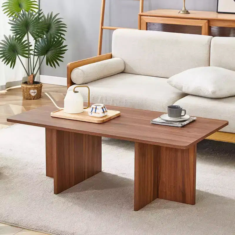 Table basse Okak, table d'appoint multi-surfaces en MDF pour salon, chambre et bureau, finition résistante aux rayures