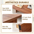 Table basse Okak, table d'appoint multi-surfaces en MDF pour salon, chambre et bureau, finition résistante aux rayures