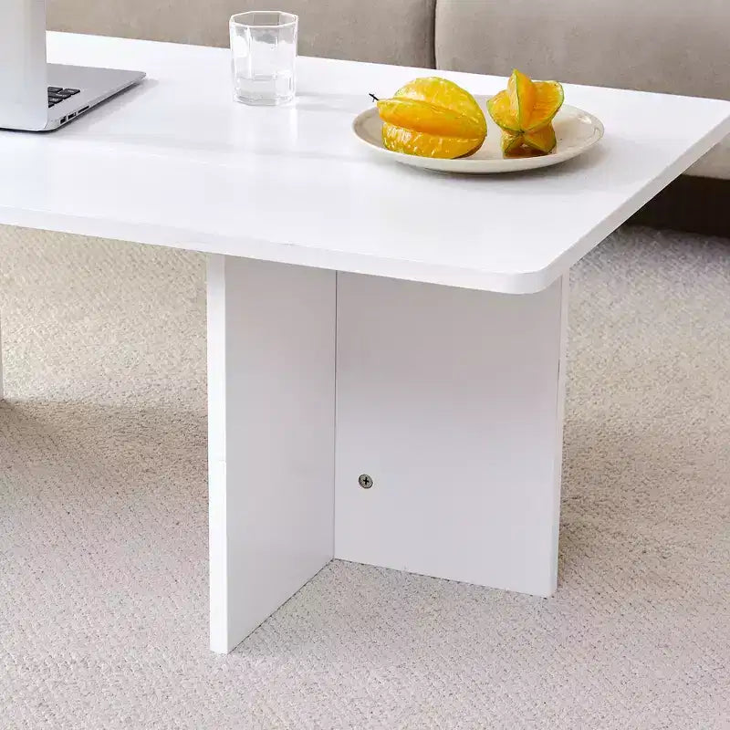 Table basse Okak, table d'appoint multi-surfaces en MDF pour salon, chambre et bureau, finition résistante aux rayures