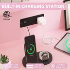 Coiffeuse Intelligente Acekool - Rangement 6 Tiroirs LED avec Station de Recharge