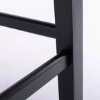 Okak Lot de 2 tabourets de bar contemporains en velours avec capitonnage et garniture cloutée chromée, tabourets rembourrés avec pieds en bois pour îlot de cuisine