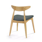Chaises de salle à manger Christopher Knight Home Barron, de style mi-siècle moderne, en bois d'hévéa, avec revêtement en tissu (Lot de 2)