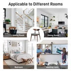 Chaises de salle à manger Christopher Knight Home Barron, de style mi-siècle moderne, en bois d'hévéa, avec revêtement en tissu (Lot de 2)