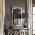 Miroir mural décoratif rectangulaire Uttermost, biseauté, cadre gris argenté moderne, 30 po de large pour salle de bain, chambre à coucher, salon