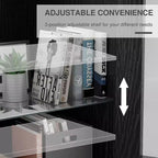 Bibliothèque de rangement PexFix effet grain de bois pour salon, bureau, chambre