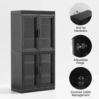 Bibliothèque de rangement PexFix effet grain de bois pour salon, bureau, chambre