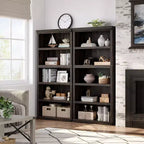 GustoWave Bibliothèque 5 niveaux en bois, Étagère de rangement style ferme, Bibliothèque haute de 180,34 cm (71 po), Bibliothèque en bois 171,2 cm (67,4 H) x 80 cm (31,5 l) x 32,5 cm (12,8 P)