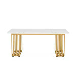 MAYEERTY Bureau polyvalent de 178 cm avec plateau en bois robuste et pieds en métal pour bureau à domicile