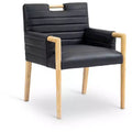 Meridian Furniture,Aimee Vegan Leather Dining Arm Chair