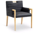 Meridian Furniture,Aimee Vegan Leather Dining Arm Chair