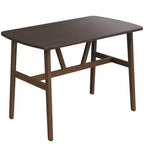 PexFix 47 Table à manger pour 4-6 personnes Table de cuisine en bois Table de dîner moderne avec cadre en métal robuste pour salle à manger Cuisine Noyer foncé