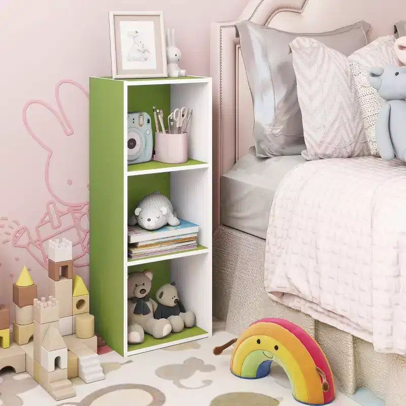 HOMLUX Étagère décorative à 3 cubes, Bibliothèque ouverte, Organisateur de jouets, Horizontale ou verticale