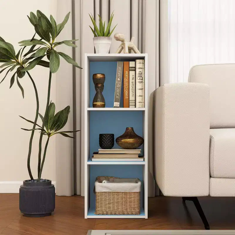 HOMLUX Étagère décorative à 3 cubes, Bibliothèque ouverte, Organisateur de jouets, Horizontale ou verticale
