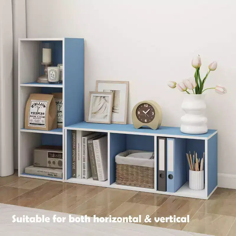 HOMLUX Étagère décorative à 3 cubes, Bibliothèque ouverte, Organisateur de jouets, Horizontale ou verticale