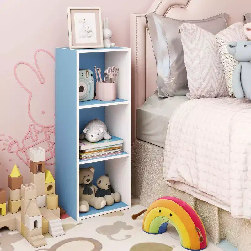 HOMLUX Étagère décorative à 3 cubes, Bibliothèque ouverte, Organisateur de jouets, Horizontale ou verticale