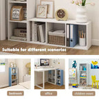 HOMLUX Étagère décorative à 3 cubes, Bibliothèque ouverte, Organisateur de jouets, Horizontale ou verticale