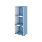 HOMLUX Étagère décorative à 3 cubes, Bibliothèque ouverte, Organisateur de jouets, Horizontale ou verticale