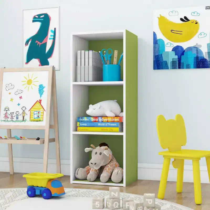 HOMLUX Étagère décorative à 3 cubes, Bibliothèque ouverte, Organisateur de jouets, Horizontale ou verticale
