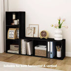 HOMLUX Étagère décorative à 3 cubes, Bibliothèque ouverte, Organisateur de jouets, Horizontale ou verticale