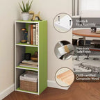 HOMLUX Étagère décorative à 3 cubes, Bibliothèque ouverte, Organisateur de jouets, Horizontale ou verticale