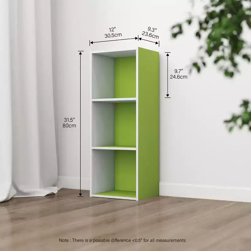 HOMLUX Étagère décorative à 3 cubes, Bibliothèque ouverte, Organisateur de jouets, Horizontale ou verticale