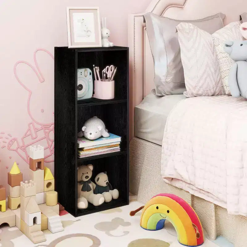 HOMLUX Étagère décorative à 3 cubes, Bibliothèque ouverte, Organisateur de jouets, Horizontale ou verticale