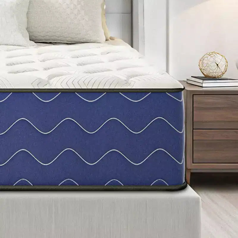 Matelas hybride Swedrea en mousse à mémoire de forme rafraîchissante, fermeté moyenne, livré compressé dans une boîte