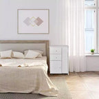 Karlhome Table de manucure rectangulaire de 118 cm en MDF blanc avec 2 tiroirs, armoire, portes et collecteur de poussière électrique