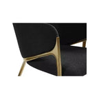 Meridian Furniture, Chaises de salle à manger Nial en tissu bouclé, ensemble de 2