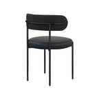 Meridian Furniture, Chaises de salle à manger Beacon en cuir vegan et tissu bouclé, lot de 2