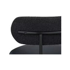 Meridian Furniture, Chaises de salle à manger Beacon en cuir vegan et tissu bouclé, lot de 2
