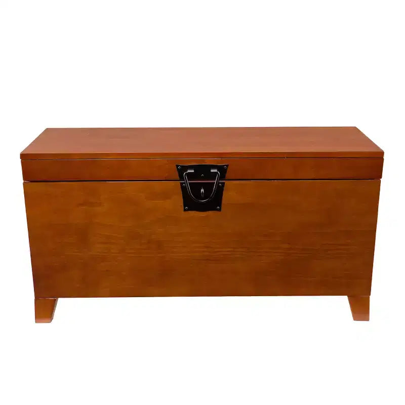 Pyramid Lift-Top Trunk Coffee Table - Brown - SEI