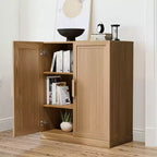 Armoire de rangement Adam noire aspect bois (36x31x16)