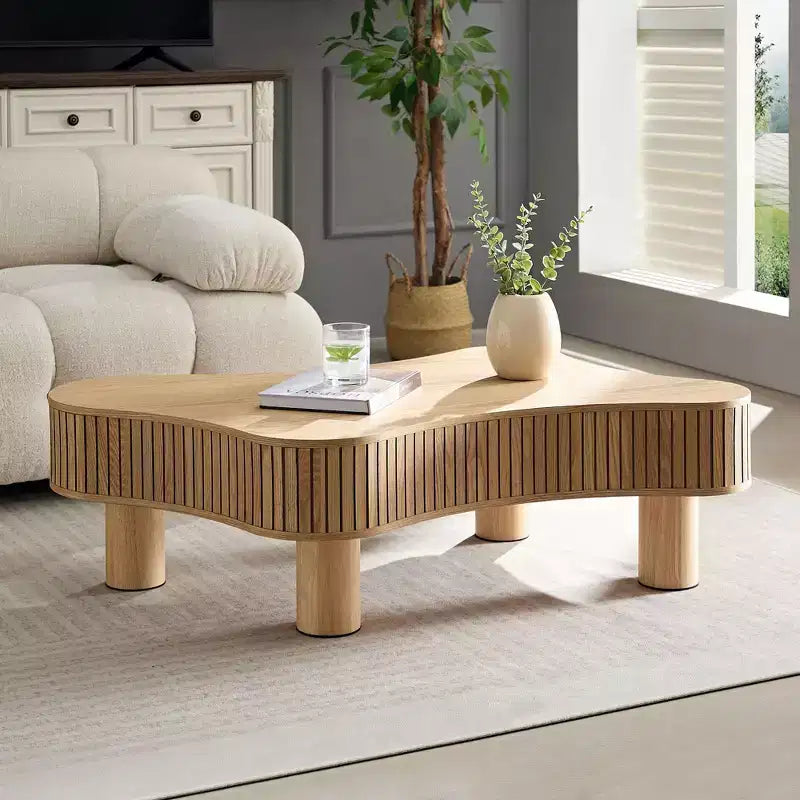 Okak – Ensemble de 2 tables basses gigognes modernes, tables d'appoint rondes à 2 niveaux, montage facile pour salon/chambre/balcon/jardin