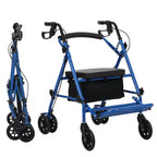 Déambulateur Rollator pour seniors avec siège, déambulateur combiné 3 en 1 avec fauteuil roulant, déambulateur médical tout-terrain pour adultes