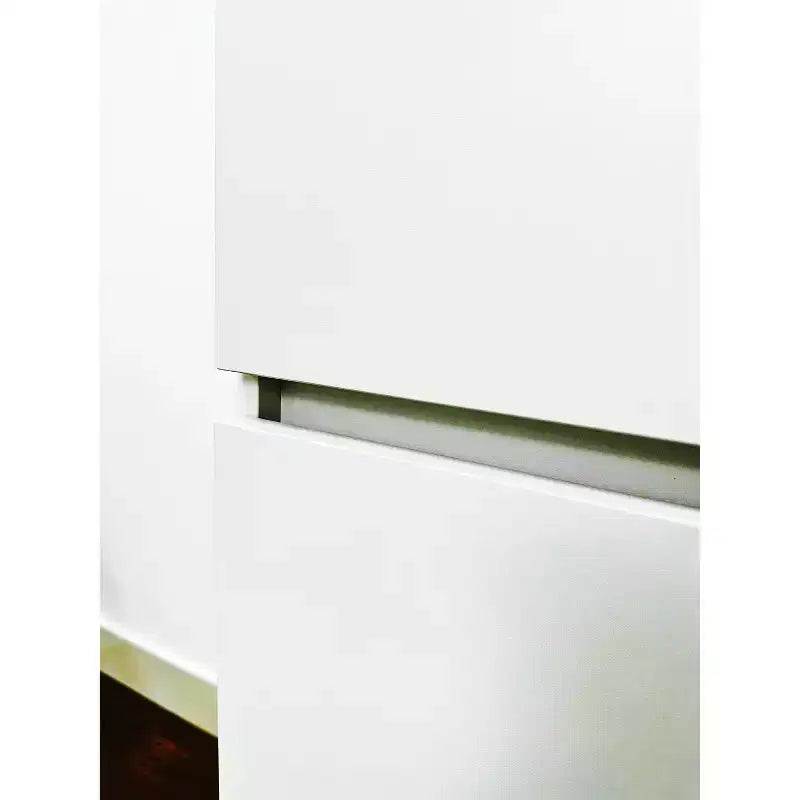 HomeStock 70,9 po H x 17,72 po L Système de rangement de placard en bois composite blanc pour rangement universel avec bacs de rangement