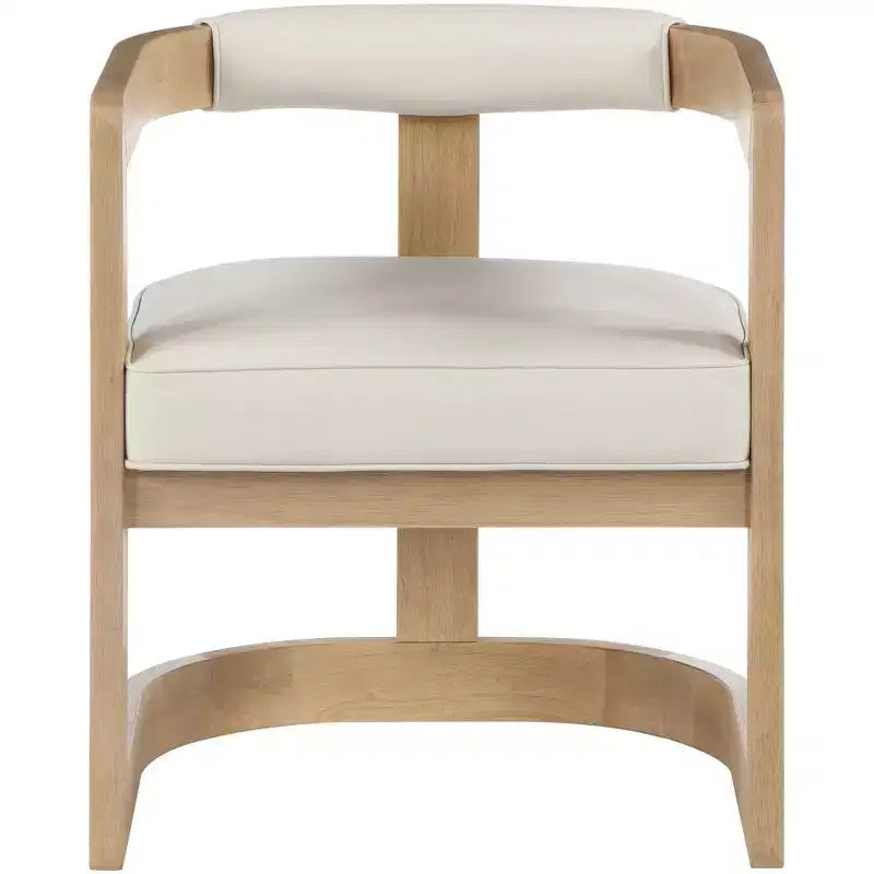 Meridian Furniture, Chaise de salle à manger Manchester en cuir végétalien