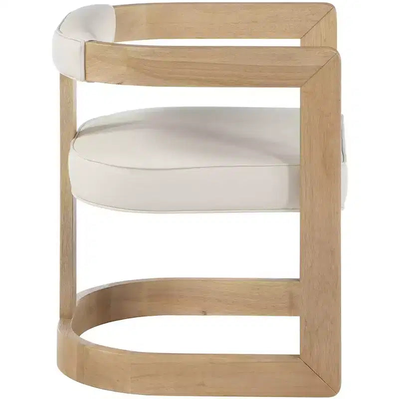 Meridian Furniture, Chaise de salle à manger Manchester en cuir végétalien