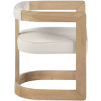 Meridian Furniture, Chaise de salle à manger Manchester en cuir végétalien