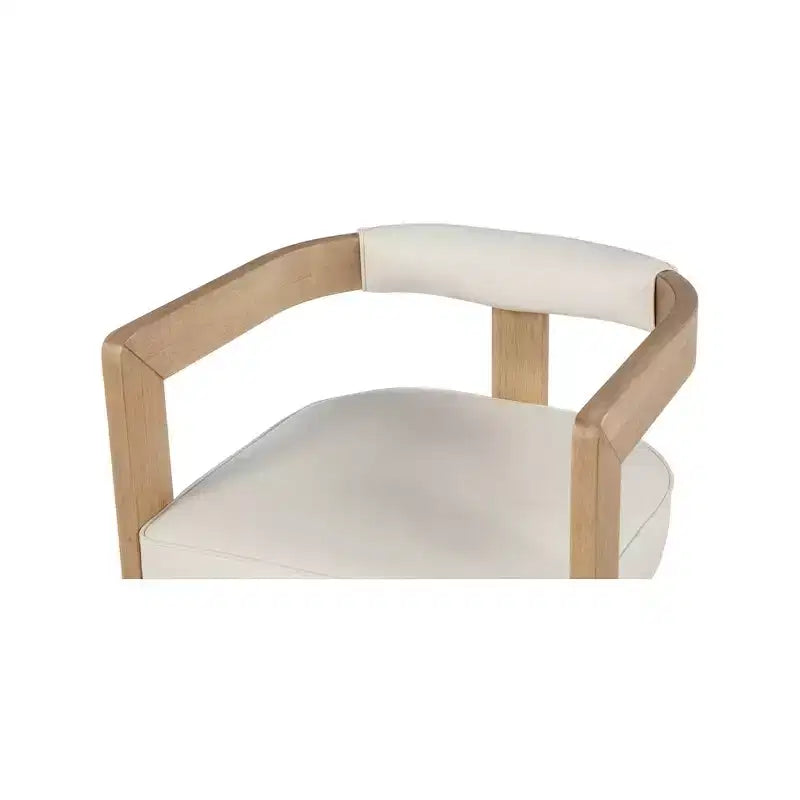 Meridian Furniture, Chaise de salle à manger Manchester en cuir végétalien