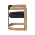 Meridian Furniture, Chaise de salle à manger Manchester en cuir végétalien