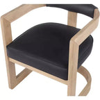 Meridian Furniture, Chaise de salle à manger Manchester en cuir végétalien