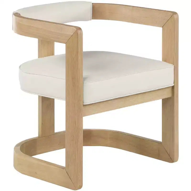 Meridian Furniture, Chaise de salle à manger Manchester en cuir végétalien
