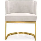 Meridian Furniture, Chaise de salle à manger en velours Gianna