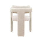 Meridian Furniture, Chaises de salle à manger en tissu chenille beige Brenda, lot de 2